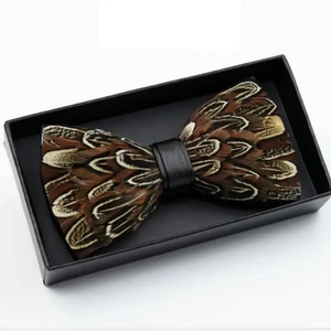 Feather Bow Tie