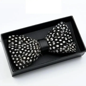 Feather Bow Tie