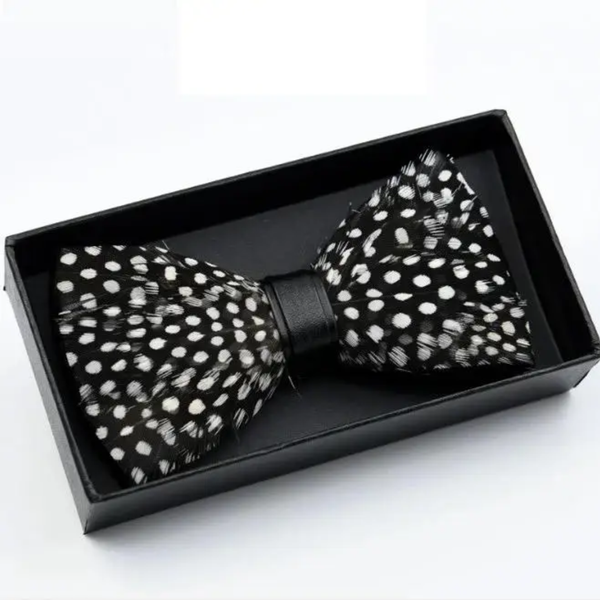 Feather Bow Tie