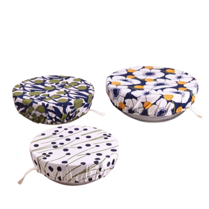 Set of 3-Cotton Dish Covers