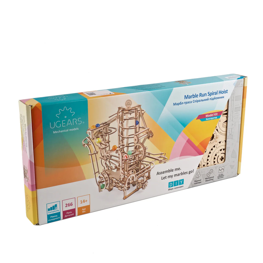 UGears Marble Run Spiral Hoist