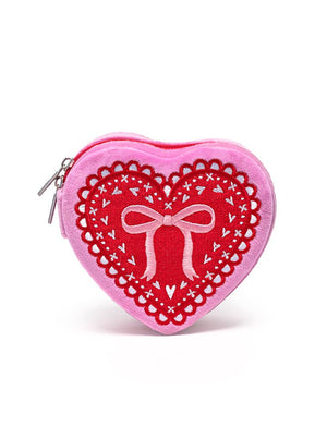 Velvet Jewelry Zip Case