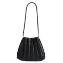 Carrie Pleated Vegan Leather Bag