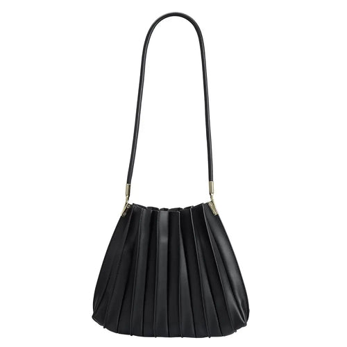 Carrie Pleated Vegan Leather Bag
