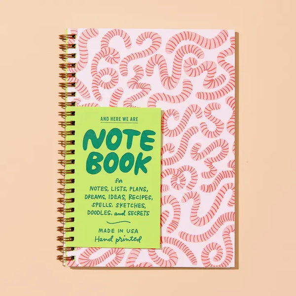 Letterpress Spiral Notebook
