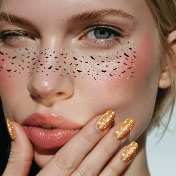 Twilight Bat Glitter Freckles— Halloween Makeup