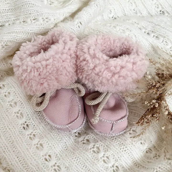 Sheepskin Baby Booties