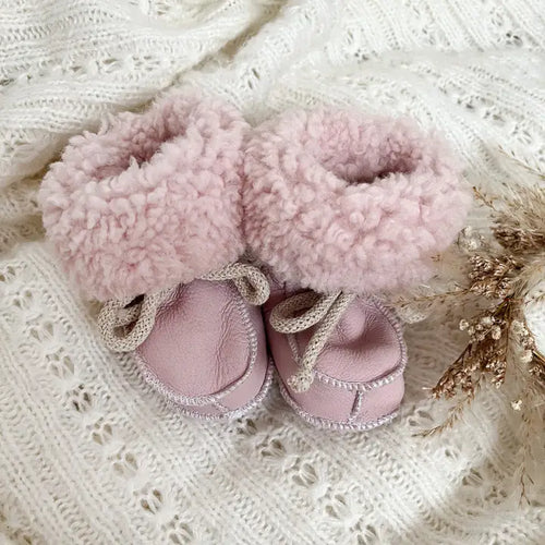 Sheepskin Baby Booties
