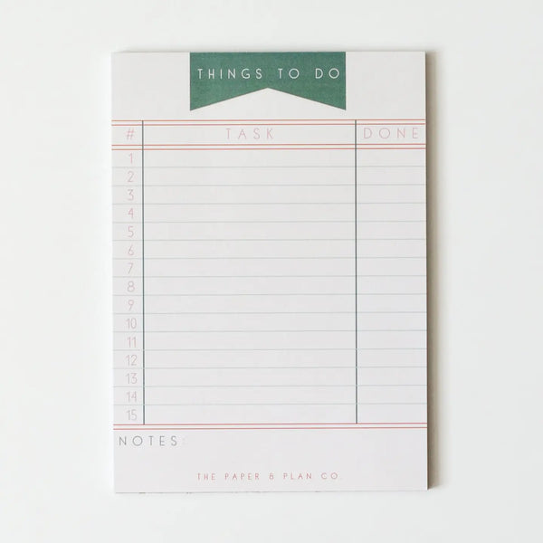 Things to Do Notepad