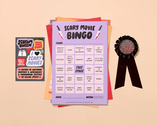 Scary Movie Bingo Game