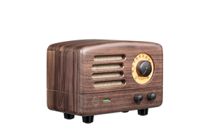 MUZEN Retro Wood Portable FM Radio Bluetooth