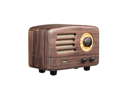 MUZEN Retro Wood Portable FM Radio Bluetooth