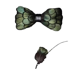 Feather Bow Tie