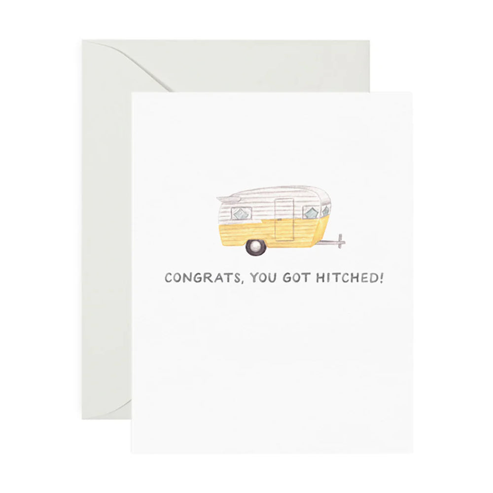 Getting Hitched Wedding Card