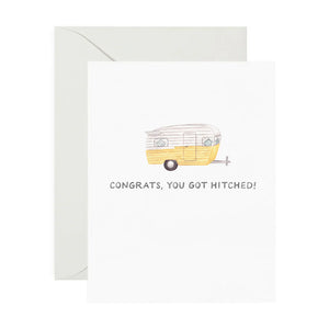 Getting Hitched Wedding Card