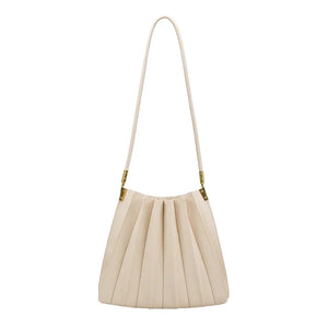 Carrie Pleated Vegan Leather Bag