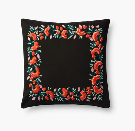 Chrysanthemum Embroidered Pillow