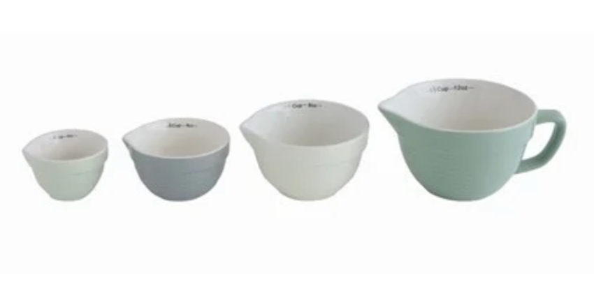 Green Batter Bowl Measuring Cups