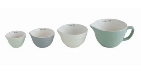 Green Batter Bowl Measuring Cups