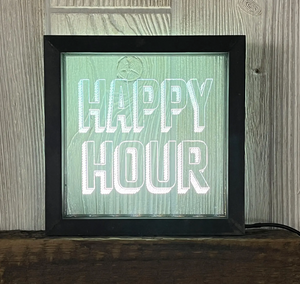 Happy Hour Light-Up Sign