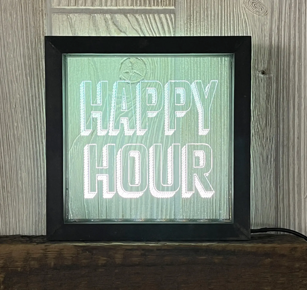Happy Hour Light-Up Sign