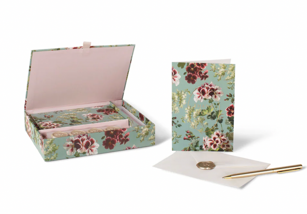 Geranium Stationary Set