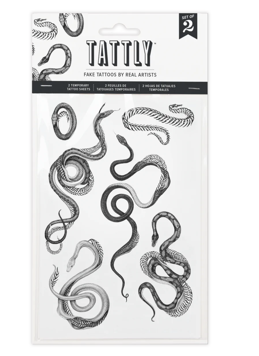 Unfurling Tattoo Sheet, Set of 2