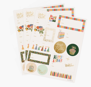 Birthday Cake Gift Stickers