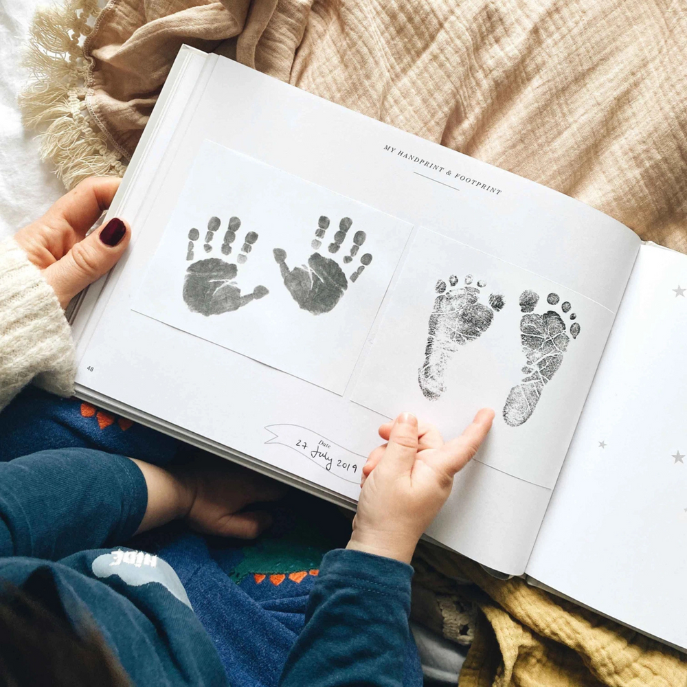 Little One Baby Memory Journal - Classic Gray