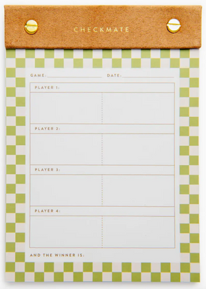 Game Score Pad - Checkmate
