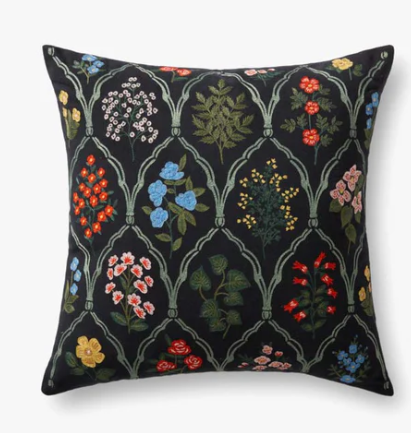 Embroidered Multi Blue Pillow