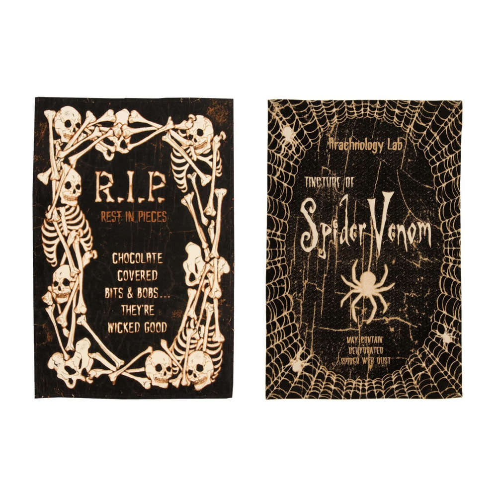 Vintage Halloween Tea Towel