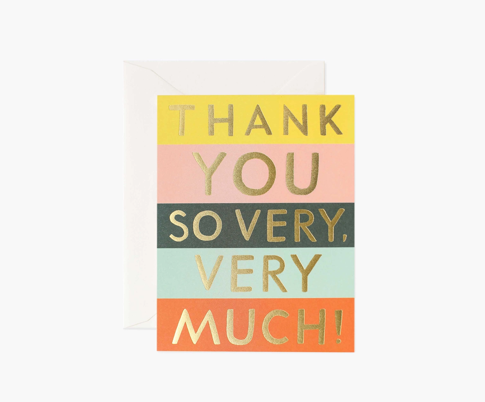 Color Block Thank You Cards Boxed Set of 8