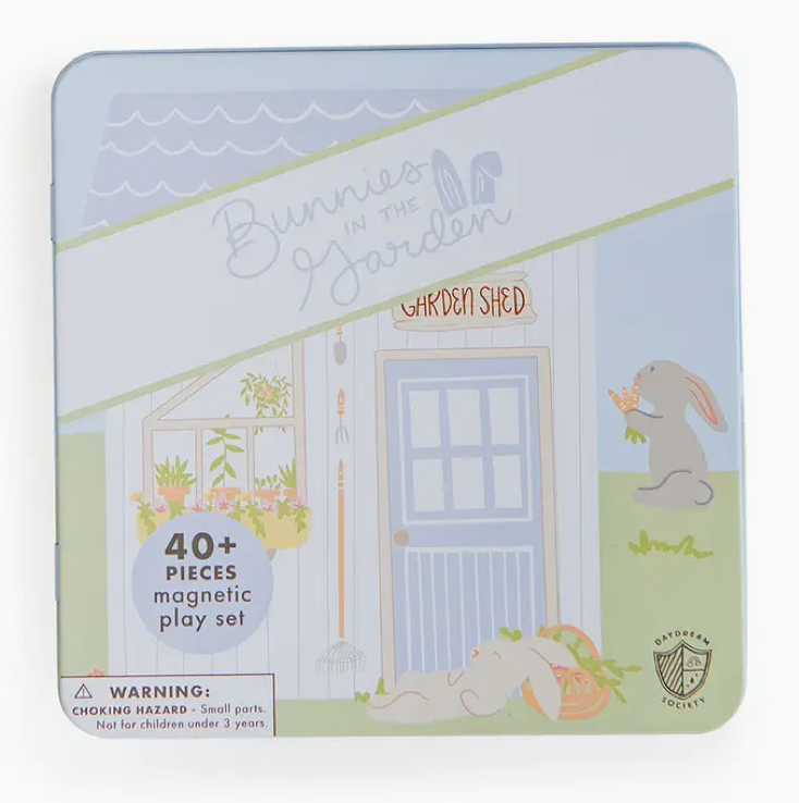 Bunnies in the Garden Magnetic Dress Up