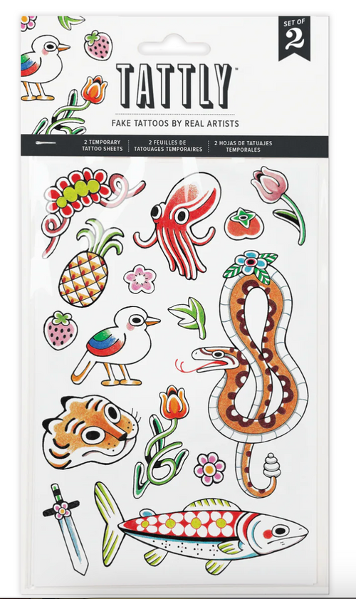 Menagerie Temporary Tattoos - Two Sheets