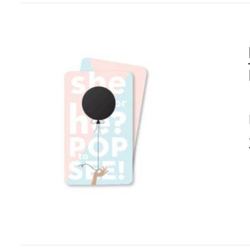 Balloon Gender Reveal Scratch Off Game