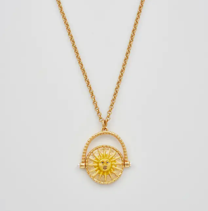 Night and Day Spinner Necklace