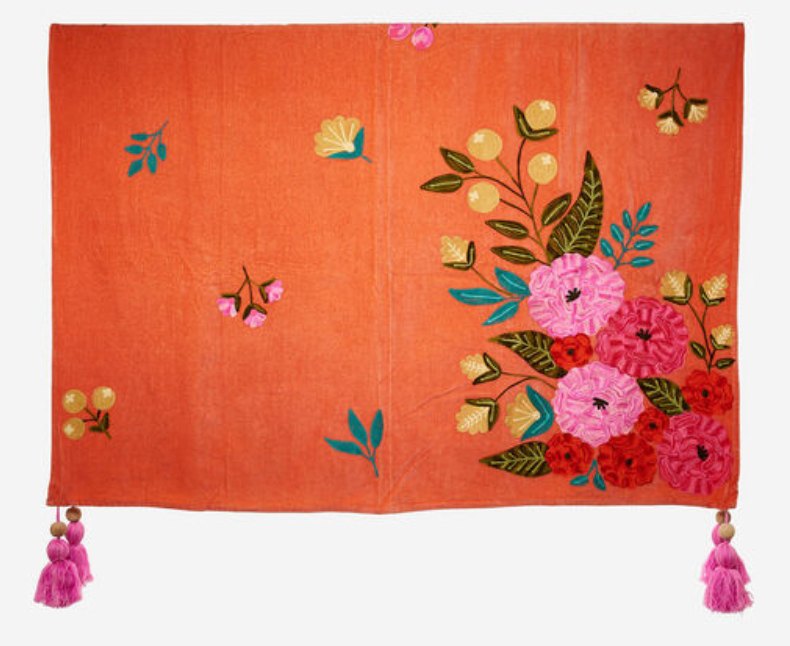 Velvet Coral Throw