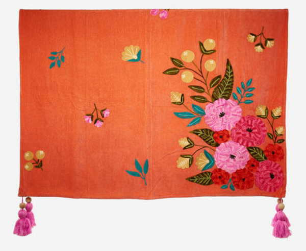 Velvet Coral Throw