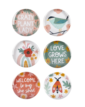 Bird, Rainbow + Butterfly Magnet Set