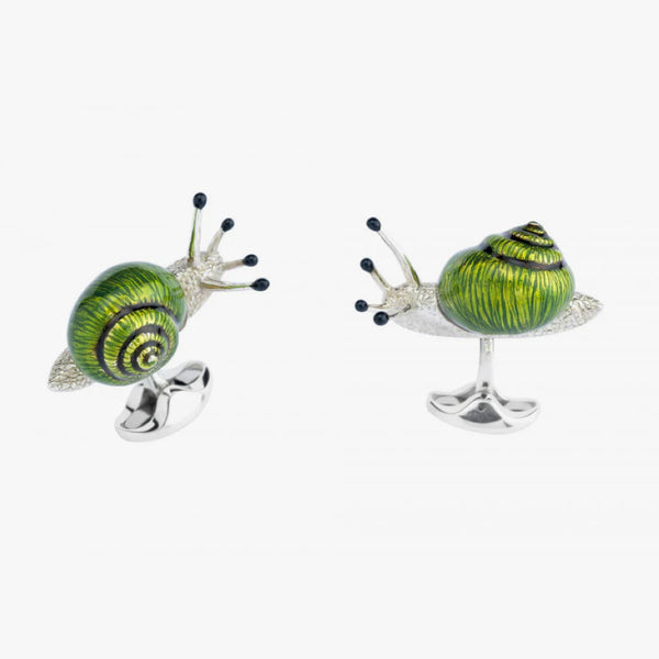 D & F Cuff Links - Snail