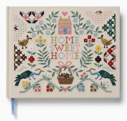 Home Sweet Home Embroidered Guest Book