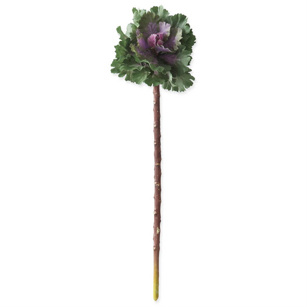 18" Green & Purple Ornamental Cabbage Picks