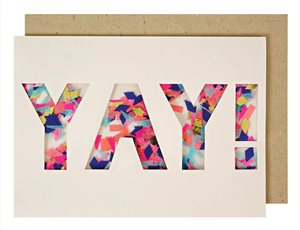 Yay Confetti Shaker Card
