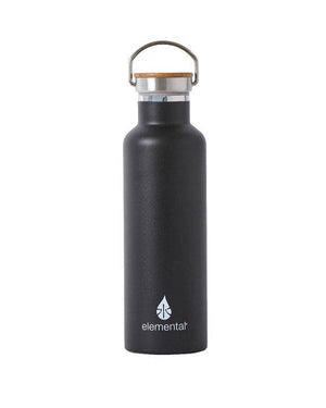Elemental Stainless Steel Water Bottle - Matte Black