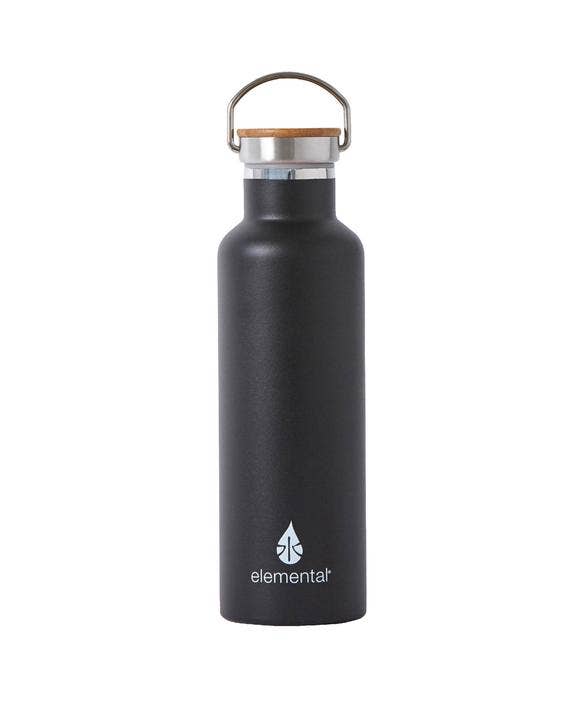 Elemental Stainless Steel Water Bottle - Matte Black