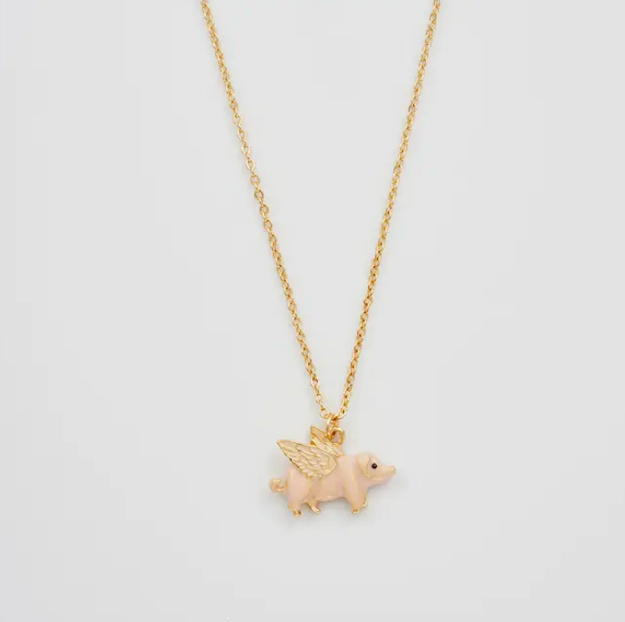 Flying Pig Necklace