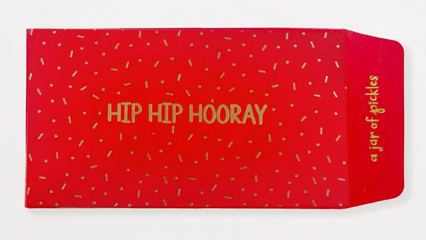 Hip Hip Hooray Red Envelope Set of 3