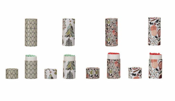Matches w/Patterned Tube Matchbox