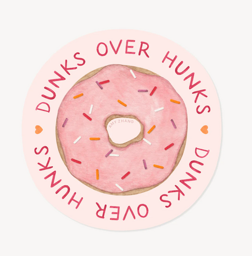 Dunks Over Hunks Sticker